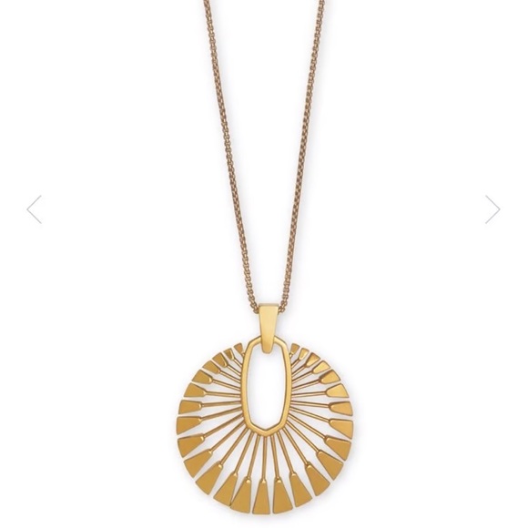 KENDRA SCOTT Deanne Gold Sunburst Necklace - Picture 1 of 12